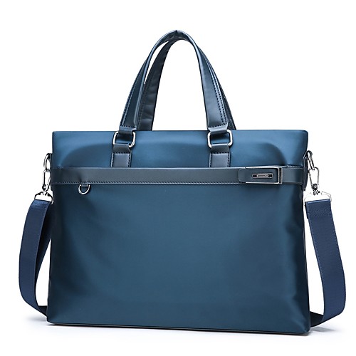 

Men's Zipper Oxford Cloth / Nylon Briefcase Solid Color Blue / Black / Fall & Winter