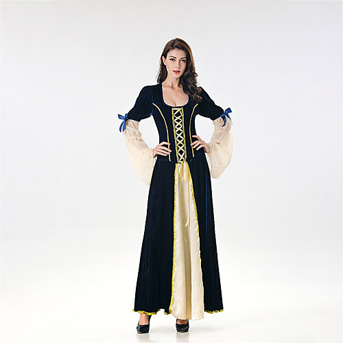 

Принцесса Платья Косплэй Kостюмы Взрослые Жен. Платья Хэллоуин Хэллоуин Карнавал Маскарад Фестиваль / праздник Тюль Плюшевая ткань Черный Карнавальные костюмы Пэчворк