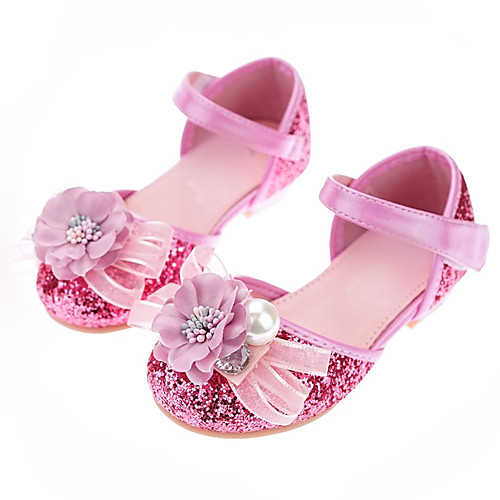 

Girls' Comfort / Flower Girl Shoes PU Sandals Little Kids(4-7ys) / Big Kids(7years ) Rhinestone / Sequin / Sparkling Glitter Pink Fall / Winter / Party & Evening