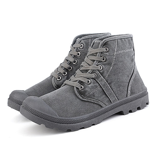 

Муж. Fashion Boots Полотно Весна лето Классика / На каждый день Ботинки Нескользкий Ботинки Серый / Военно-зеленный / Верблюжий