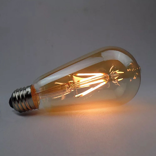 

1шт 4 W LED лампы накаливания 360 lm E26 / E27 ST64 4 Светодиодные бусины COB Диммируемая Тёплый белый 220-240 V 110-130 V