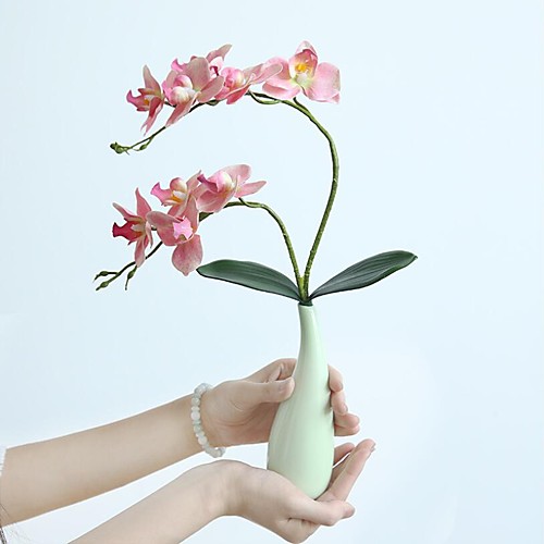 

Искусственные Цветы 1 Филиал Классический Пастораль Стиль Phalaenopsis Букеты на стол