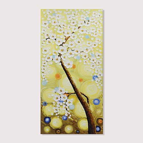 

Hang-роспись маслом Ручная роспись - Цветочные мотивы / ботанический Modern Включите внутренний каркас