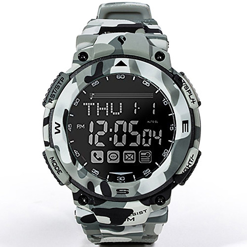 

Муж. Армейские часы Японский Цифровой Pезина Цвета морской волны 100 m Защита от влаги Bluetooth Светящийся Цифровой На каждый день Мода - Стальной Один год Срок службы батареи