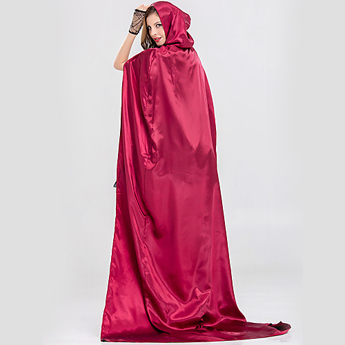 фото Красная шапочка маскарад жен. косплей из фильмов принцесса цвет фуксии платье накидка хэллоуин карнавал маскарад кружево шелково-шерстяная ткань satin Lightinthebox