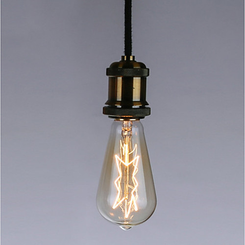 

1шт 40 W E26 / E27 ST64 Желтый Прозрачный Body Лампа накаливания Vintage Эдисон лампочка 220-240 V