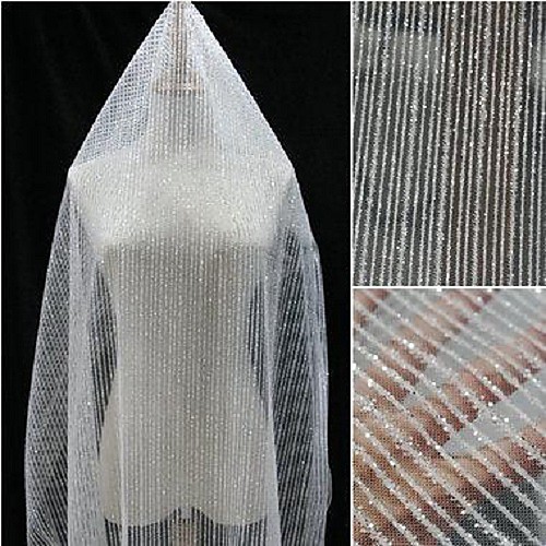 

Тюль Геометрический принт Неэластичный 150 cm ширина ткань для Свадьба продано посредством 0.45m