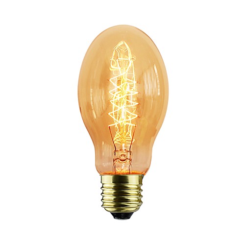 

1шт 40 W B22 / E26 / E27 Желтый Прозрачный Body Лампа накаливания Vintage Эдисон лампочка 220-240 V