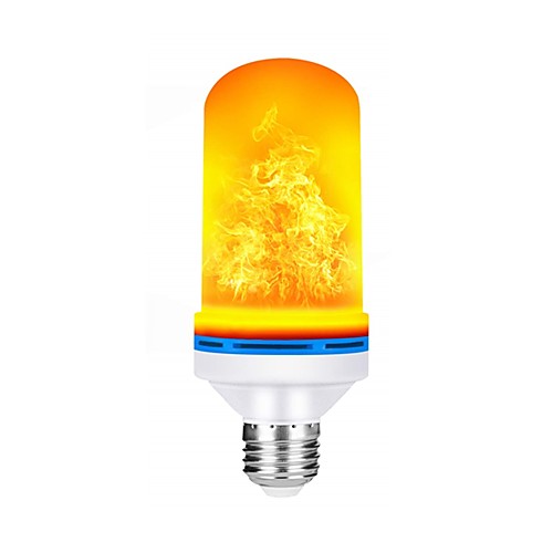 

1шт 5 W 150 lm E26 / E27 Круглые LED лампы 99 Светодиодные бусины SMD 2835 Градиент цвета Пламя мерцания Тёплый белый 85-265 V