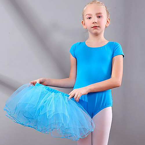 

Детская одежда для танцев / Балет Нижняя часть Девочки Учебный / Выступление Тюль Рюши / сборки Средняя талия Юбки