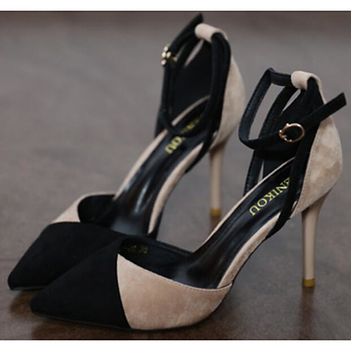 

Жен. Овчина Весна & осень Обувь на каблуках На шпильке Бежевый / Красный