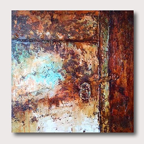 

Hang-роспись маслом Ручная роспись - Абстракция Современный Modern Включите внутренний каркас