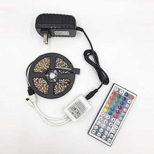 

BRELONG 5m Flexible LED Light Strips 300 LEDs 2835 SMD RGB Cuttable / Party / Decorative 12 V 1pc / Linkable / Self-adhesive