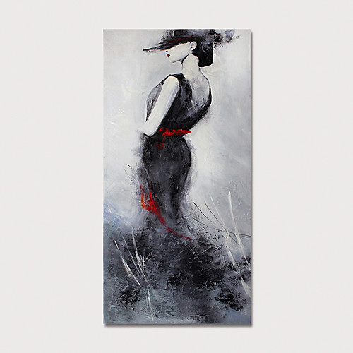 

Oil Painting Hand Painted - Abstract People Modern Stretched Canvas