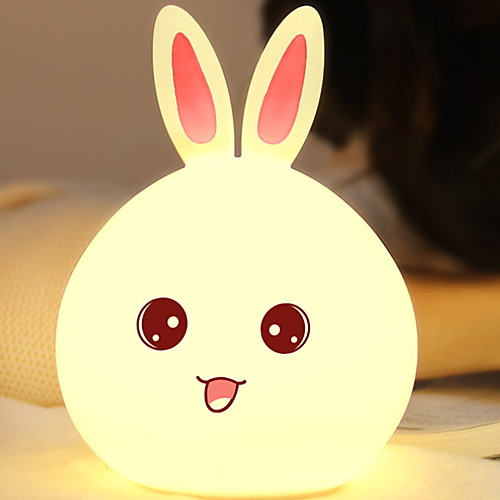 

1шт LED Night Light / Детский ночной свет Тёплый белый USB Очаровательный / Творчество <=36 V