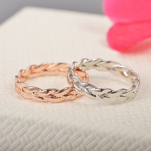 

Women's Ring 1pc Gold Silver Alloy Elegant Holiday European Festival Jewelry