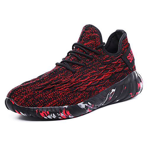 

Men's Tissage Volant Fall / Spring & Summer Sporty / Casual Athletic Shoes Running Shoes / Walking Shoes Breathable Color Block Red / Gray