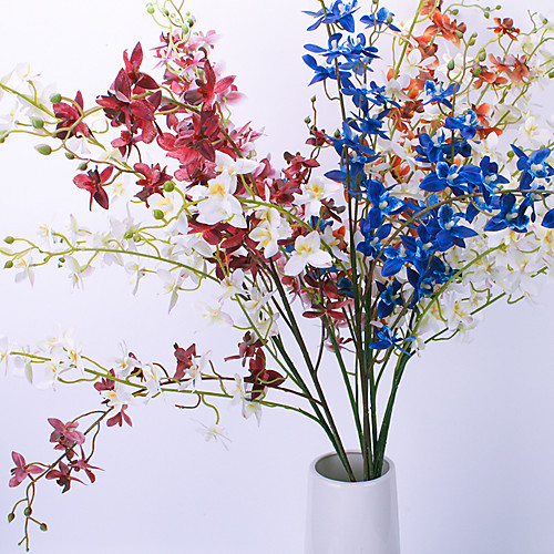 

Искусственные Цветы 1 Филиал Классический Сценический реквизит европейский Орхидеи Вечные цветы Букеты на стол