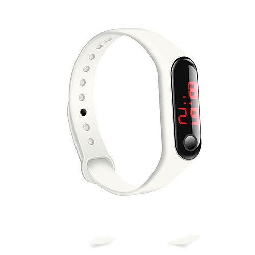 

Women's Sport Watch Digital Silicone Black / Blue / Red 30 m Water Resistant / Waterproof Digital Fashion - Black White Orange Two Years Battery Life