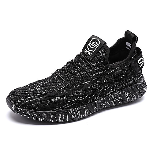 

Муж. Комфортная обувь Tissage Volant Весна Спортивные Спортивная обувь Беговая обувь Дышащий Черно-белый / Черный / Красный