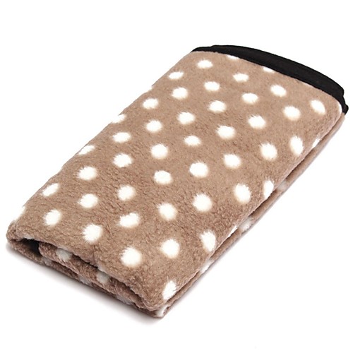 

Dogs Cats Pets Mattress Pad Car Seat Cover Towels Bed Blankets Blankets Plush Fabric Plush Portable Warm Foldable Polka Dot Brown Red Green