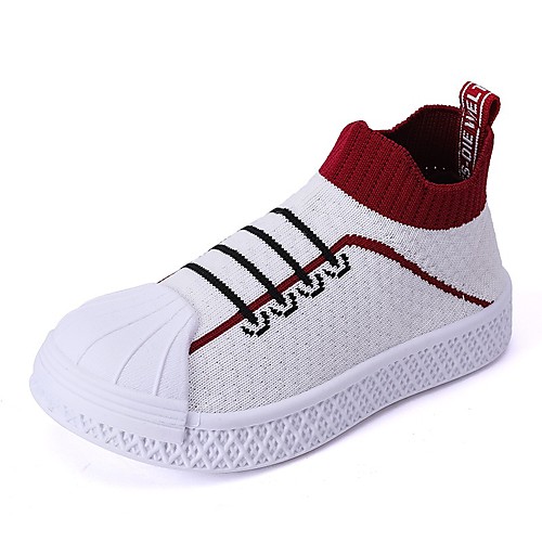 

Девочки Обувь Эластичная ткань Весна Удобная обувь Ботинки для Дети Белый / Красный / Розовый