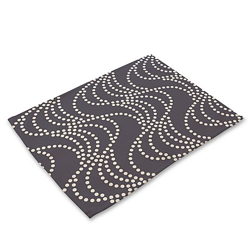 

Современный Нетканые Квадратный Салфетки-подстилки С узором Экологичные Настольные украшения 1 pcs