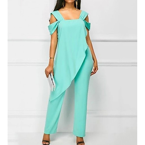 

Жен. Синий Белый Черный Комбинезоны, Однотонный XXXL XXXXL XXXXXL