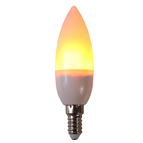 

1шт 3 W 250 lm E14 LED лампы типа Корн C35 29 Светодиодные бусины SMD 2835 Для вечеринок Декоративная Пламя мерцания Тёплый белый 85-265 V