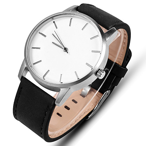 

Муж. Спортивные часы Нарядные часы Наручные часы Кварцевый Кожа Черный / Коричневый Повседневные часы Аналоговый На каждый день минималист Простые часы - Черный Коричневый Черно-белый / Один год