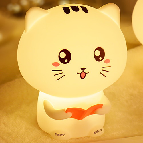 

1шт LED Night Light / Детский ночной свет Тёплый белый USB Очаровательный / Творчество <=36 V