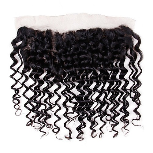

1 Bundle Brazilian Hair Deep Curly Virgin Human Hair Wig Accessories Hair Weft with Closure 8-20 inch Natural Color Human Hair Weaves Creative Stress and Anxiety Relief New Arrival Human Hair