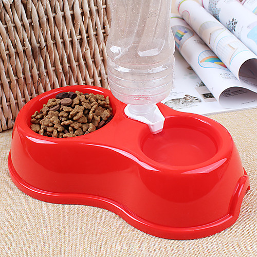 

Dogs Cats Pets Bowls & Water Bottles / Feeders 0.25 L Plastic Waterproof washable Automatic Solid Colored Lolita Random Color Bowls & Feeding