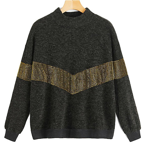 

Жен. Однотонный Кардиган Весна Черный M / L / XL