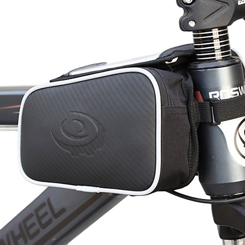 фото Roswheel сотовый телефон сумка бардачок на раму 5.5 дюймовый сенсорный экран велоспорт для iphone 8 plus / 7 plus / 6s plus / 6 plus iphone x iphone xr черный велосипедный спорт / велоспорт Lightinthebox