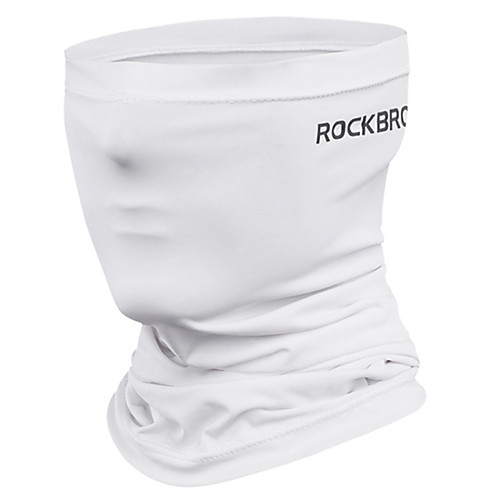 фото Rockbros головные уборы лицевая маска бандана спортивная маска для лица шарф сплошной цвет легкость устойчивость к уф дышащий быстровысыхающий впитывает пот и влагу велоспорт белый черный серый ice Lightinthebox