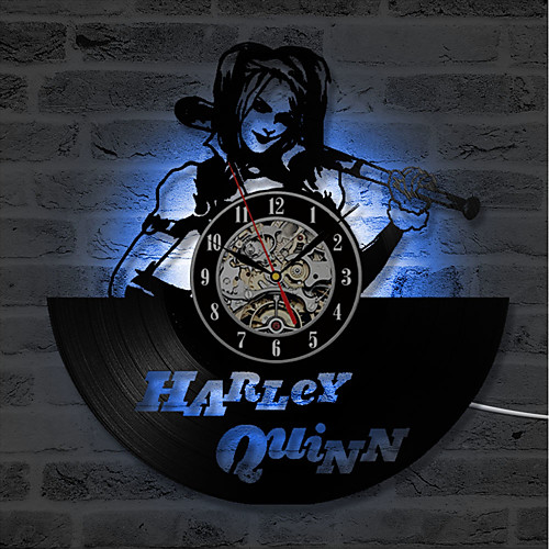 

cd рекордные часы виниловые пластинки настенные часы harley quinn настенные украшения часы