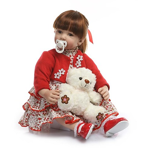 

NPKCOLLECTION NPK DOLL Куклы реборн Девочки 24 дюймовый Подарок Ручная работа Искусственная имплантация Коричневые глаза Детские Девочки Игрушки Подарок