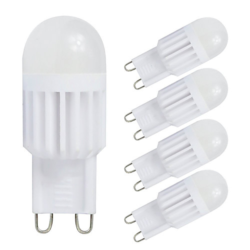 

5 шт. 3 W 400 lm G9 Двухштырьковые LED лампы T 1 Светодиодные бусины COB Диммируемая обожаемый Тёплый белый Холодный белый