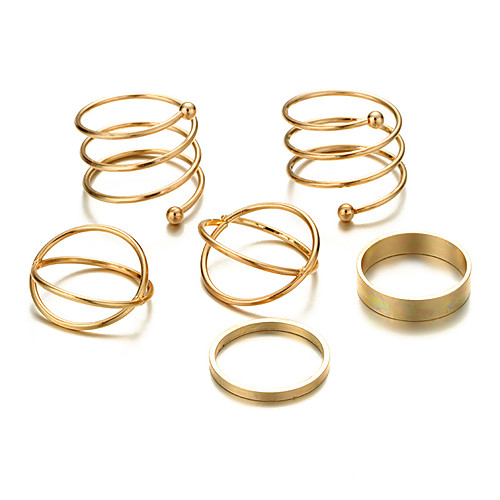 

Жен. геометрический Кольцо Ring Set модный Мода Богемный Модные кольца Бижутерия Желтый Назначение Для вечеринок Повседневные Маскарад Для улицы День рождения 6шт
