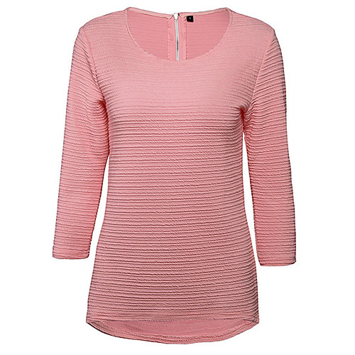 

Жен. Футболка Однотонный Черный M