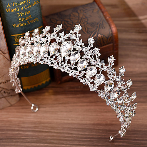 

Сплав Диадемы с Crystal / Rhinestone / Из металла 1 шт. Свадьба Заставка