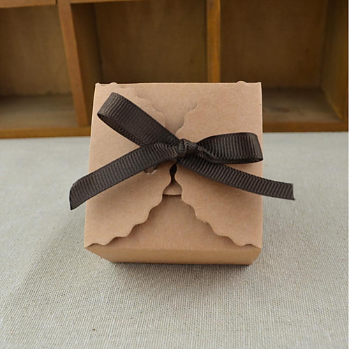 

Кубик Крафт-бумага Фавор держатель с Волнообразный Подарочные коробки - 100шт