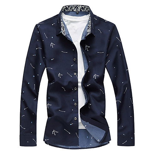 

Муж. Рубашка Однотонный Белый XXXXL