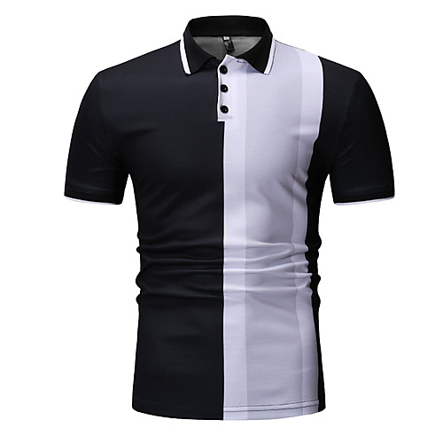 

Муж. Polo Тонкие Контрастных цветов Черный XL