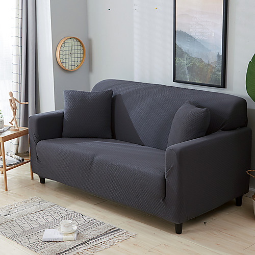 

Sofa Cover Solid Colored Reactive Print Polyester Slipcovers