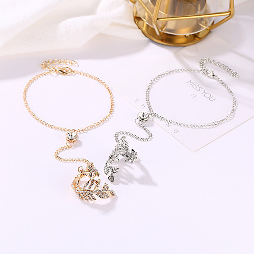 

Women's Ring 1pc Gold Silver Alloy Elegant Holiday European Festival Jewelry