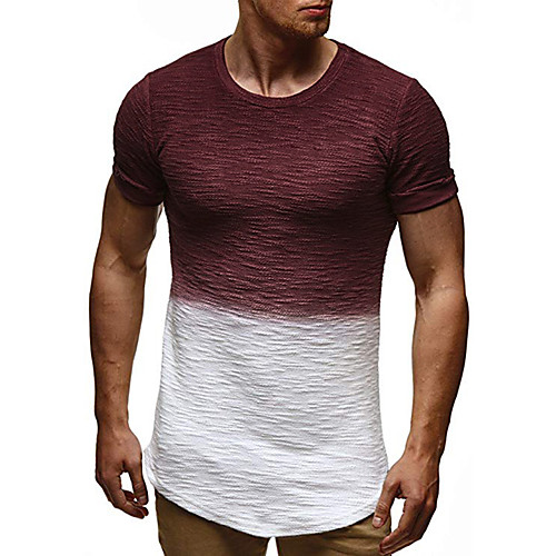 

Men's Daily Sports T-shirt - Solid Colored Red