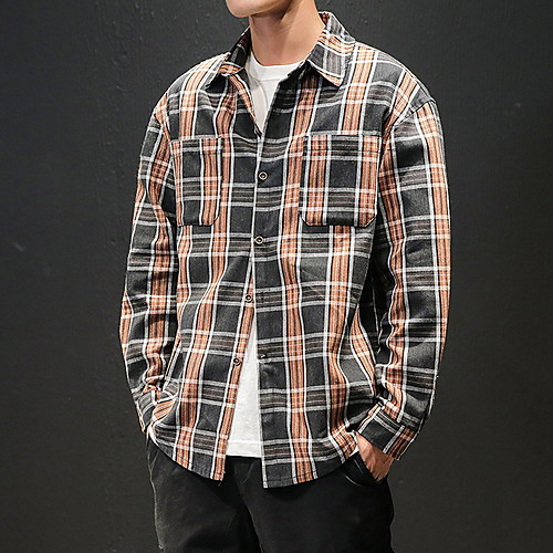 

Муж. Большие размеры - Рубашка Полоски Темно синий XXXL