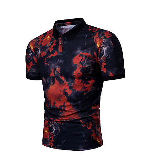 

Муж. Рубашка Тонкие Однотонный Синий XL